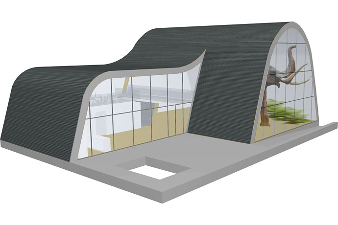 Ausstellungspavillon „Urelefant“, Geiseltalsee