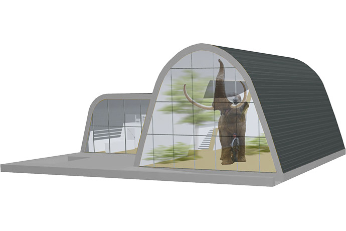 Ausstellungspavillon „Urelefant“, Geiseltalsee