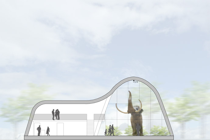 Ausstellungspavillon „Urelefant“, Geiseltalsee